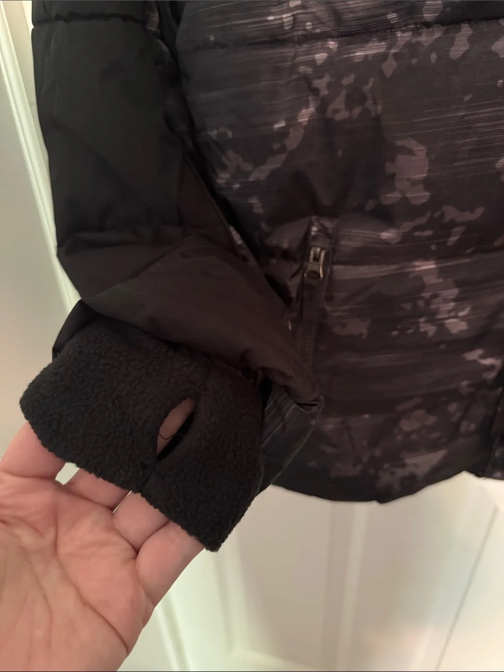 ZeroXposur Boys Black Gray Camouflage Puffer Jacket